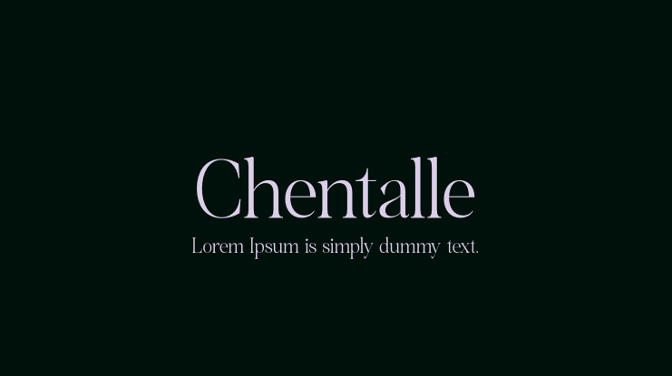 Chentalle Regular Font preview