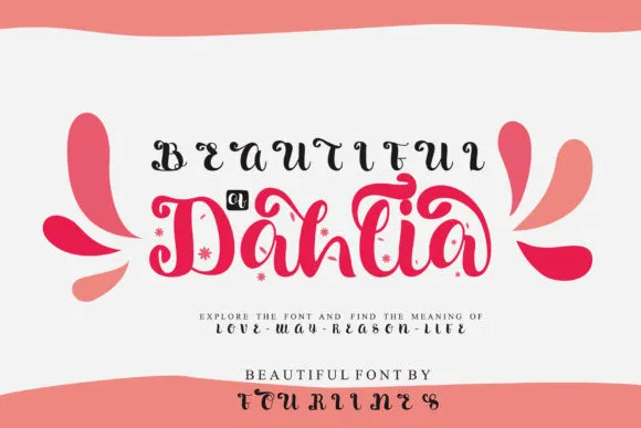 Dahlia Font preview