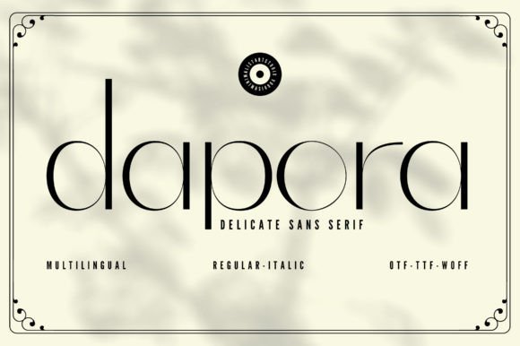 Dapora Italic Font preview