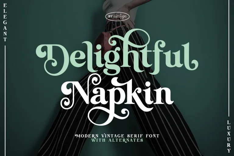 Delightful Napkin Font preview