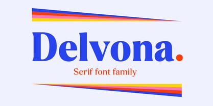 Delvona Black Font preview