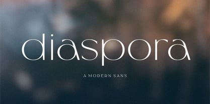 Diaspora Font preview