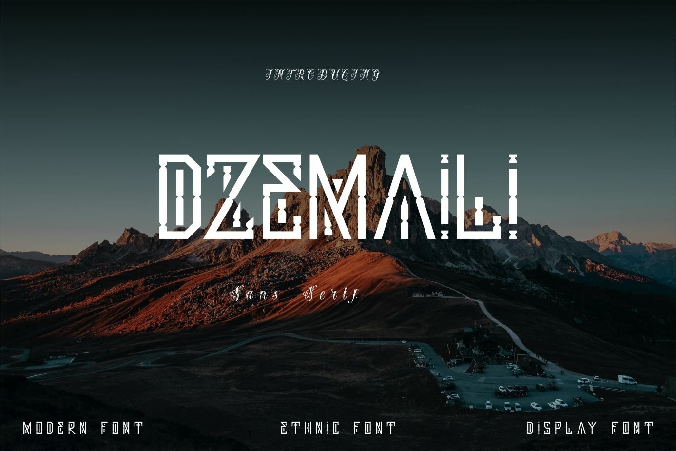 Dzemaili Font preview