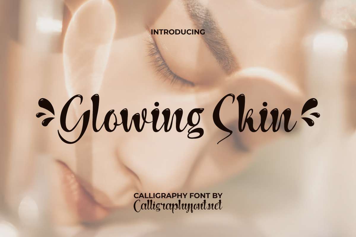 Glowing Skin Regular Font preview