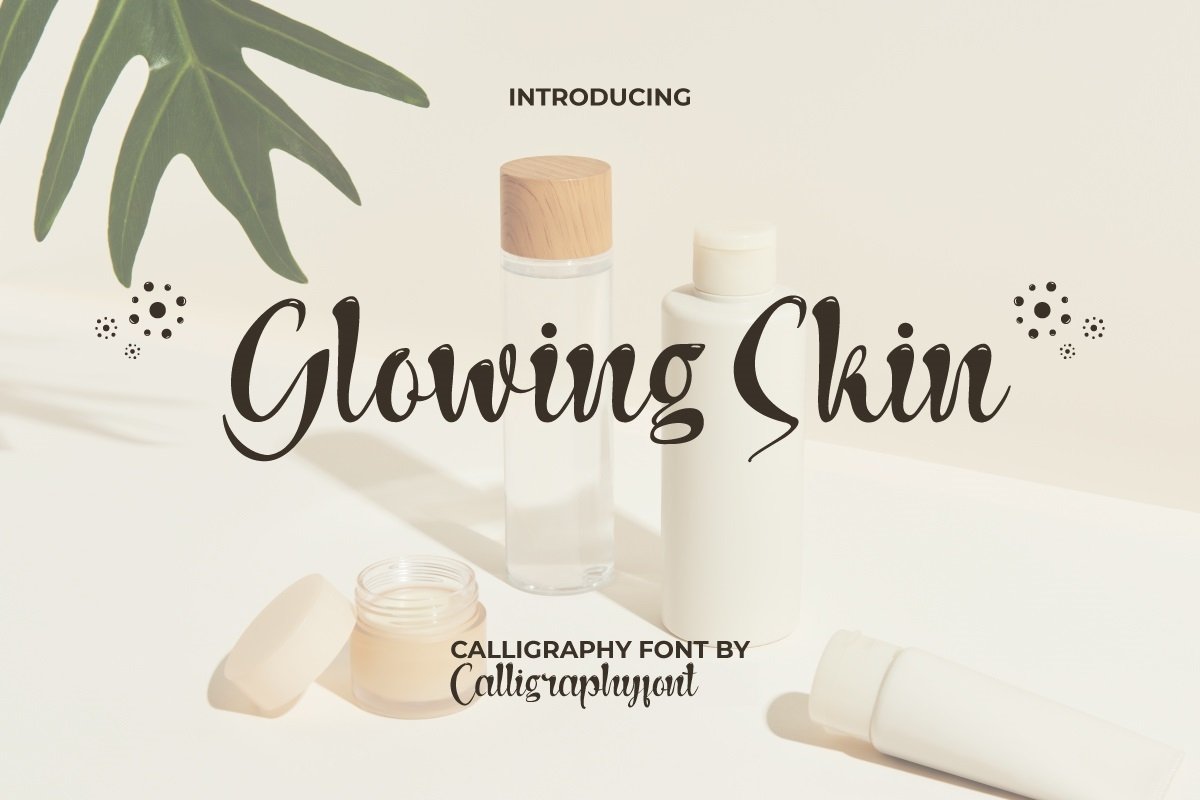 Glowing Skin Font preview