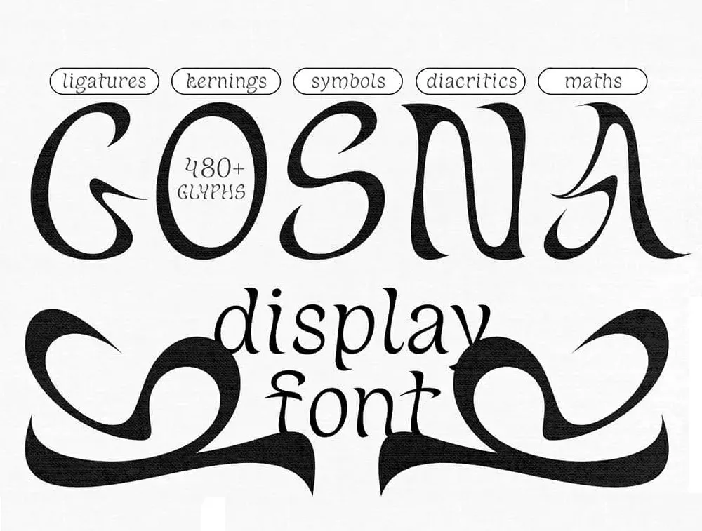 Gosna Font preview