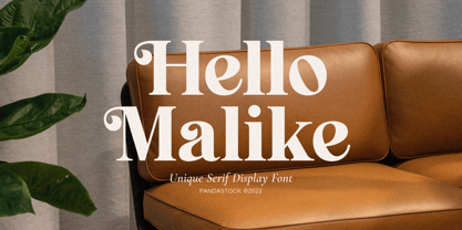 Hello Malike Font preview
