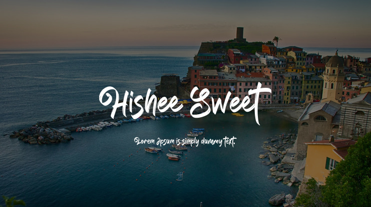 Hishee Sweet Font preview