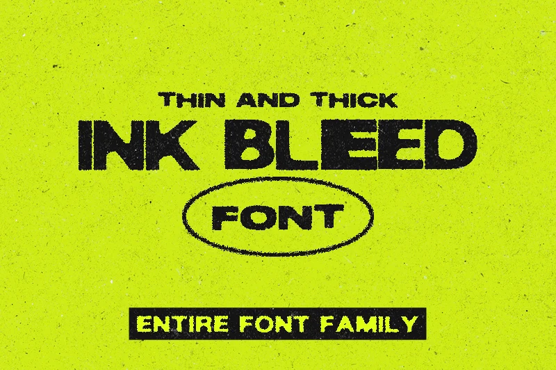 Ink Bleed Regular Font preview