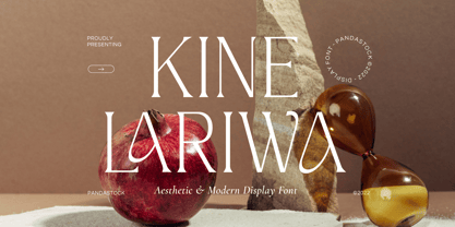 Kine Lariwa Regular Font preview