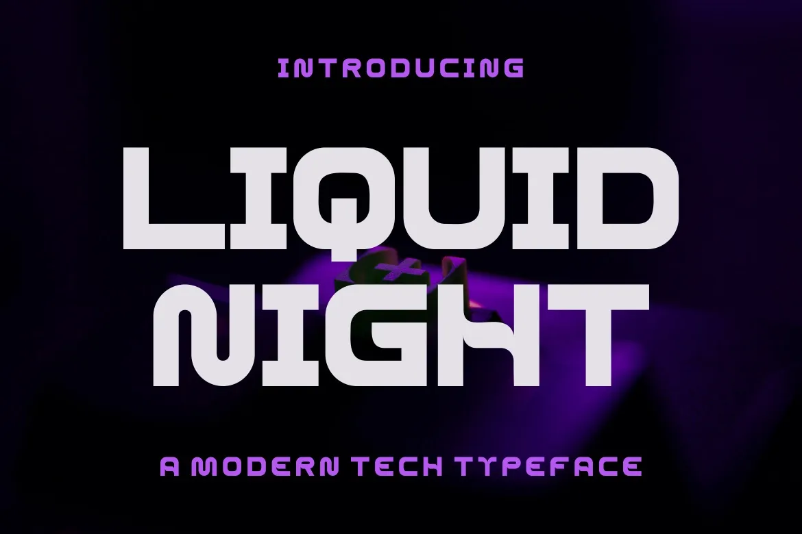 Liquid Night Font preview