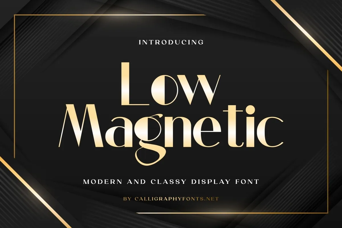 Low Magnetic Font preview