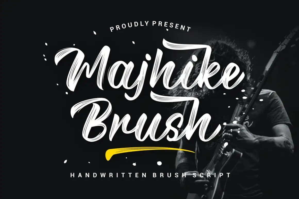 Majhike Brush Font preview