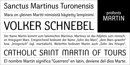 Martin Regular Font preview