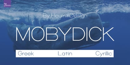 HU Mobydick Light Font preview