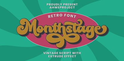 Monthstage Font preview