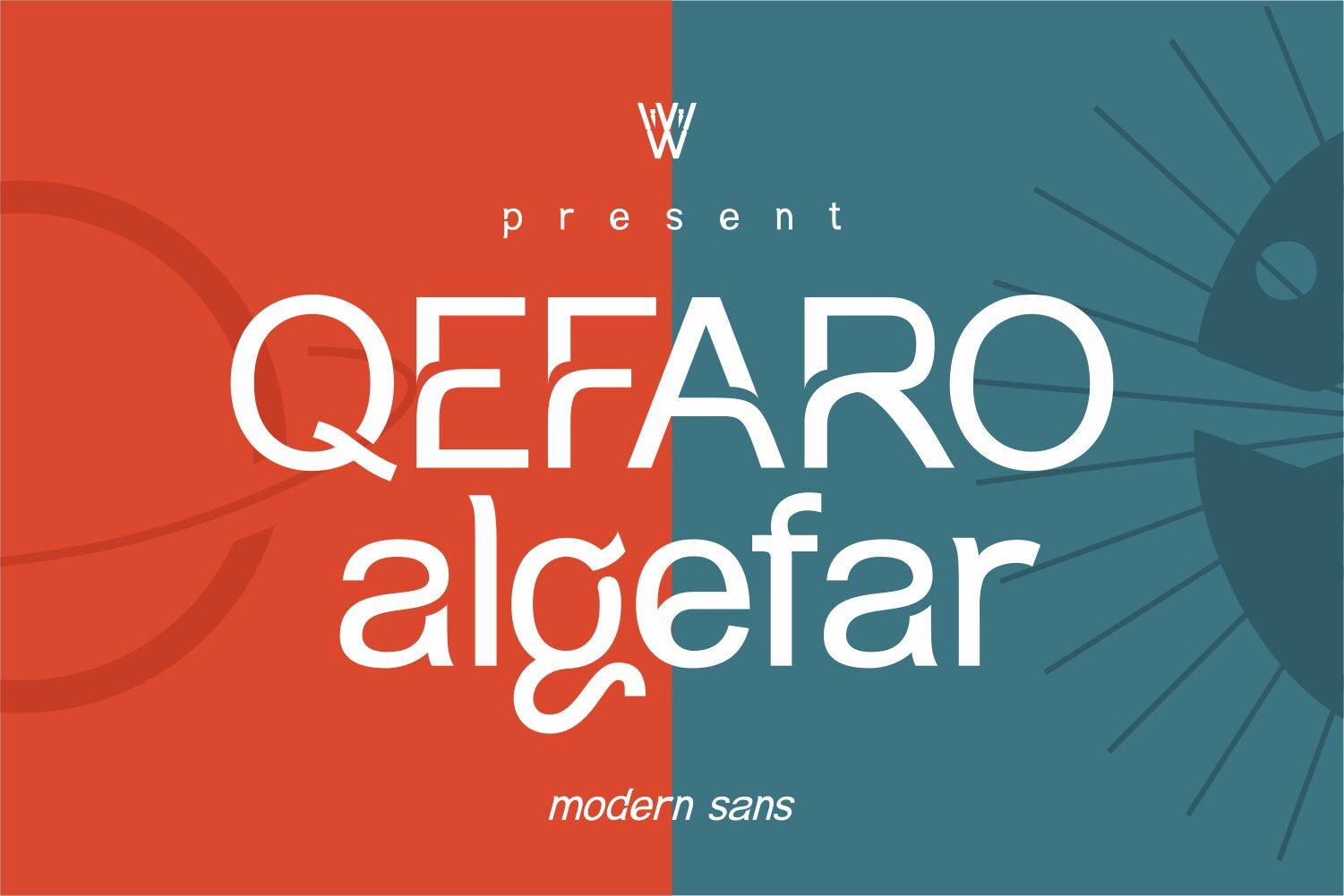 Qefaro Algefar Font preview