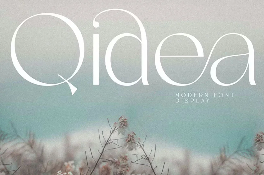 Qidea Font preview