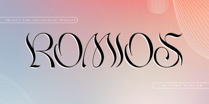 Romios Font preview
