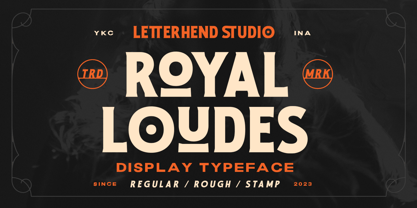 Royal Loudes Stamp Font preview