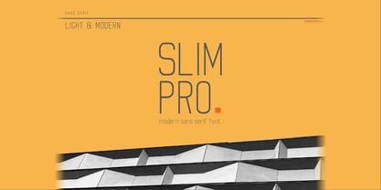 Slim Pro Font preview