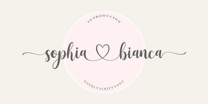 Sophia Bianca Font preview