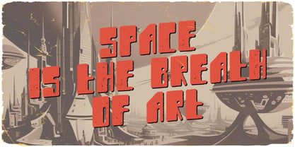 Space Journey Rough Font preview