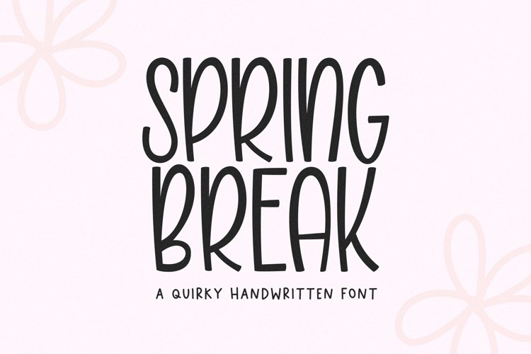 Spring Break Regular Font preview