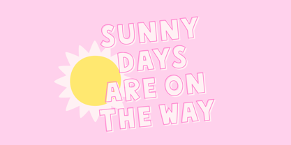 MTF Sunny Days Font preview