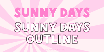 MTF Sunny Days Outline Font preview