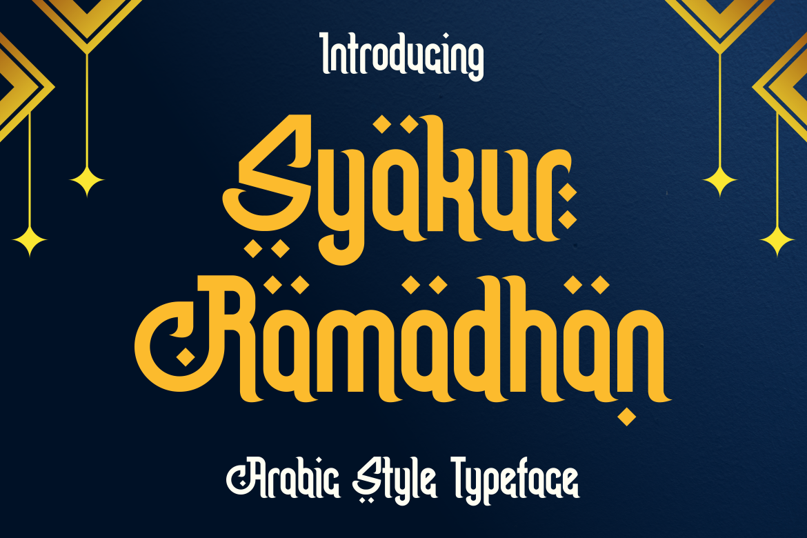Syakur Ramadhan Font preview