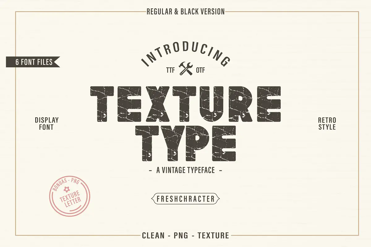 Texture Type Regular Font preview