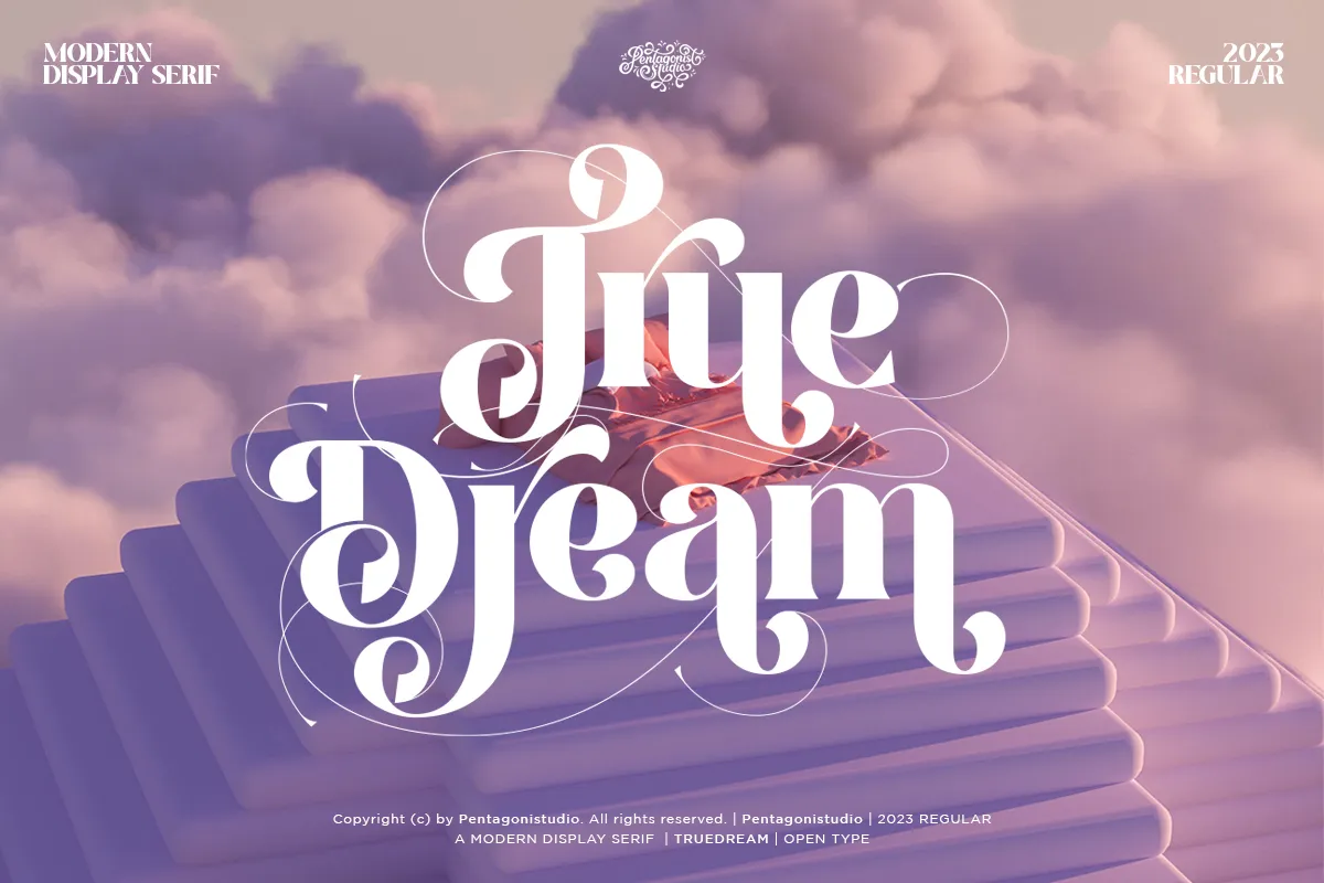 True Dream Regular Font preview