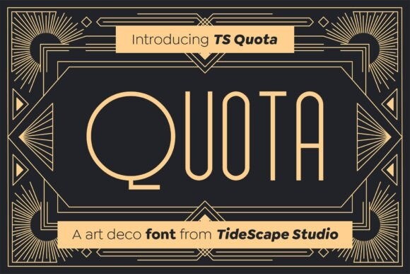 TS Quota Regular Font preview