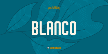 Blanco Font preview