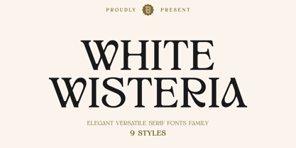 White Wisteria Medium Font preview