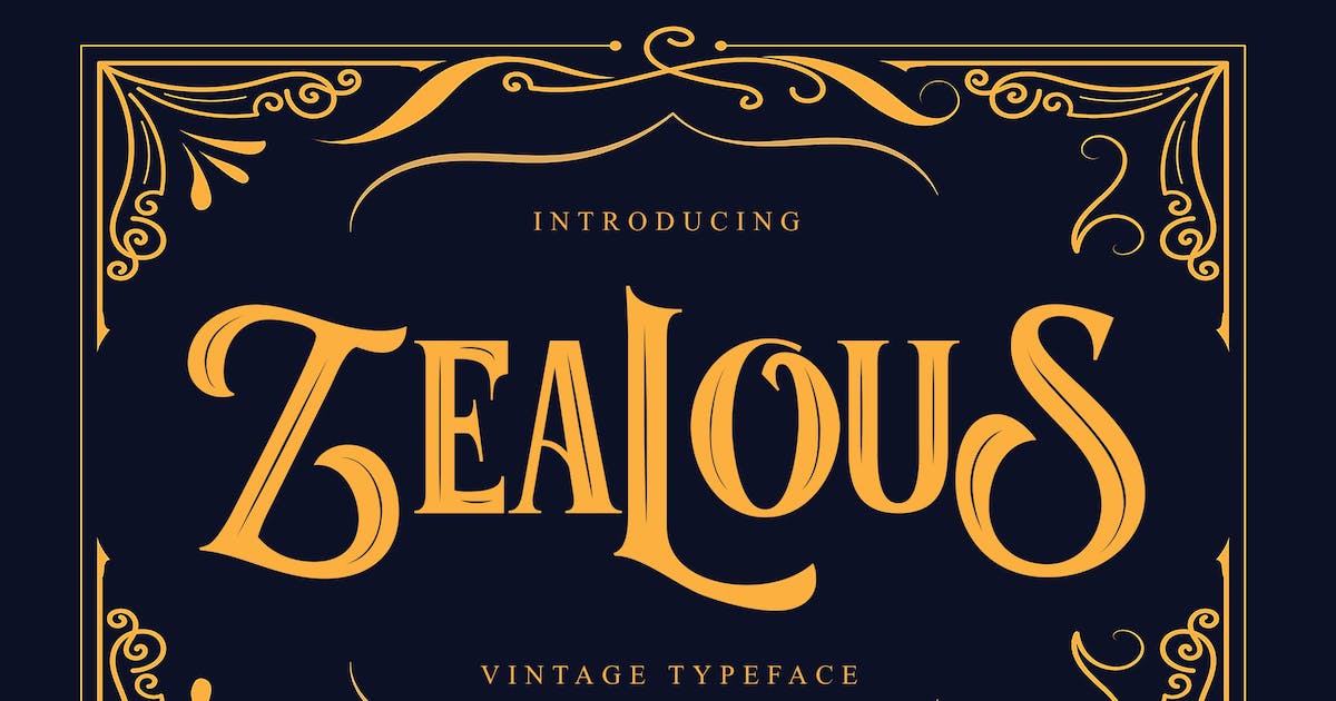 Zealous Font preview