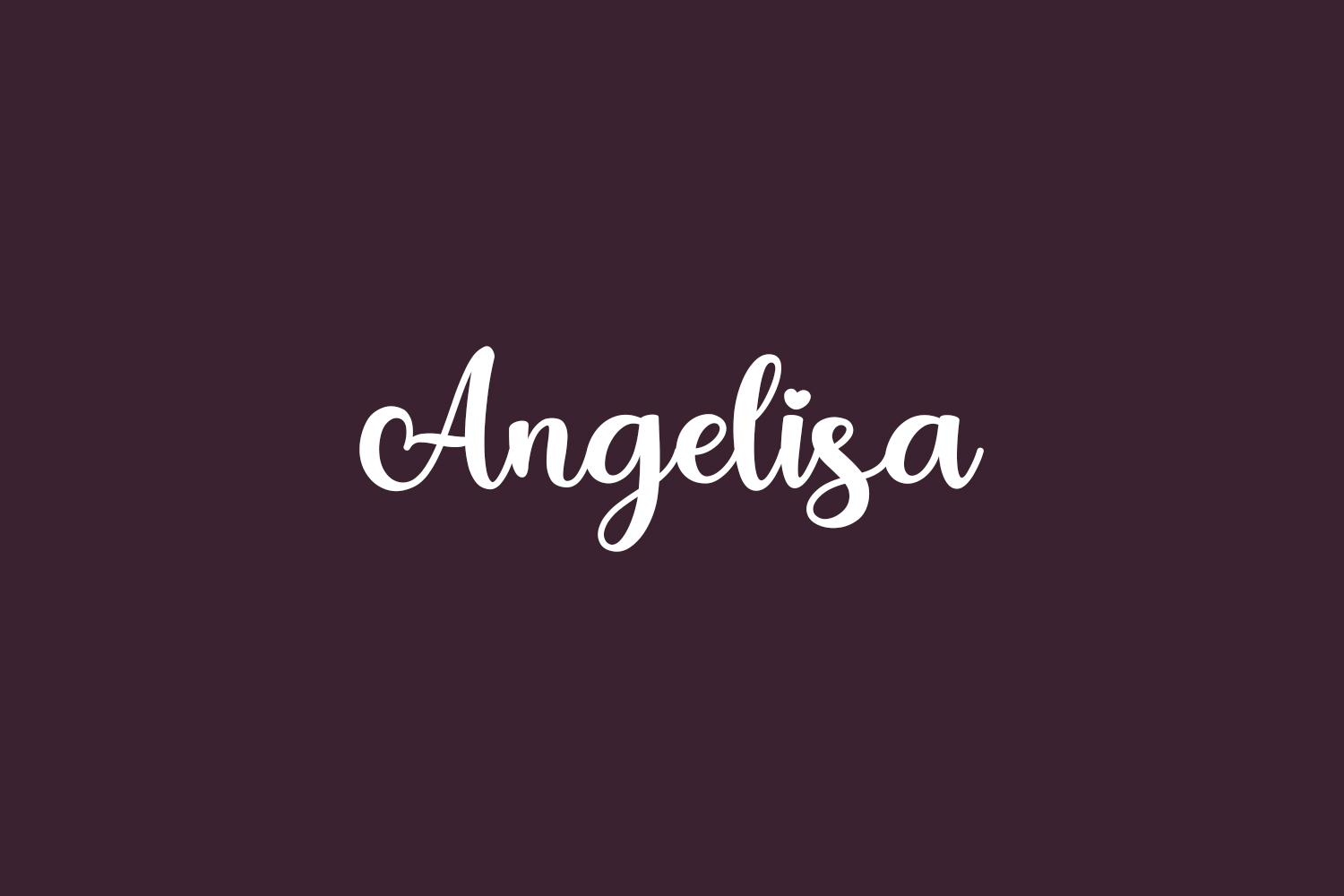 Angelisa Regular Font preview