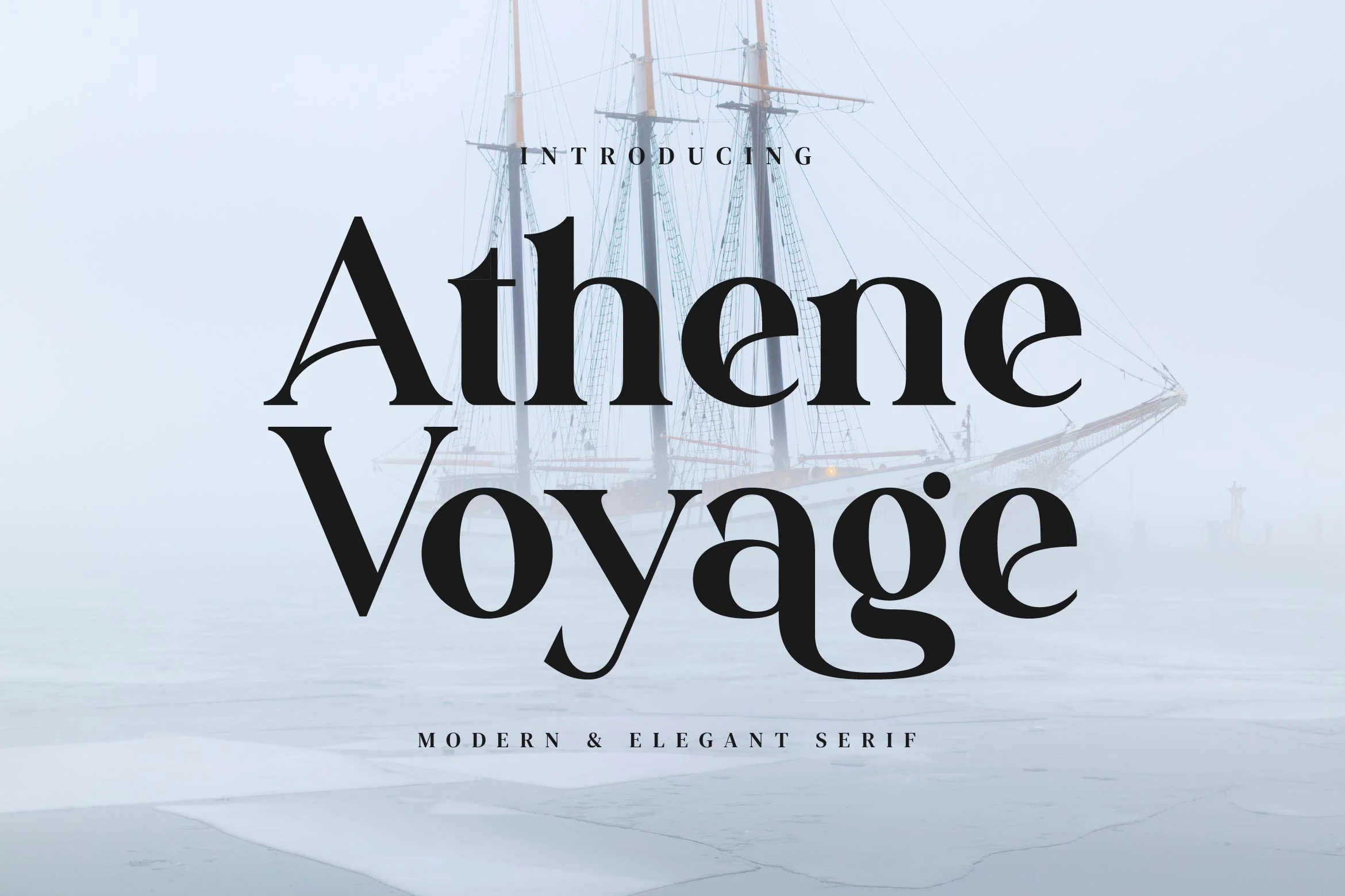 Athene Voyage Regular Font preview