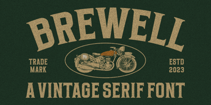 Brewell Font preview