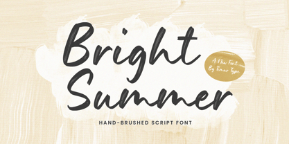 Bright Summer Regular Font preview
