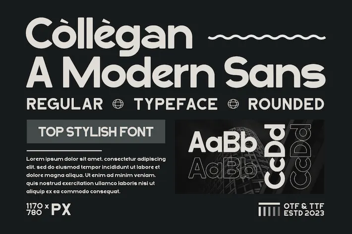 Collegan Font preview