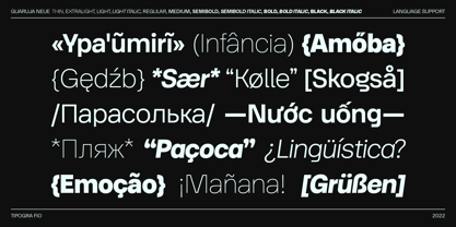 Guaruja Neue Light Font preview