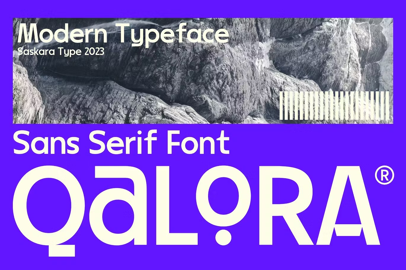 Qalora Regular Font preview