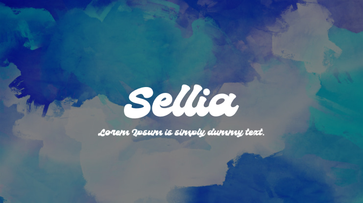 Sellia Font preview