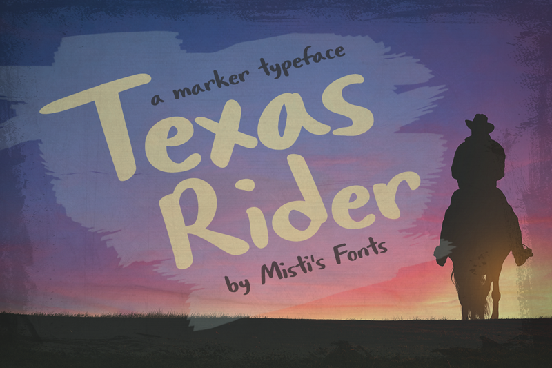 Texas Rider Font preview