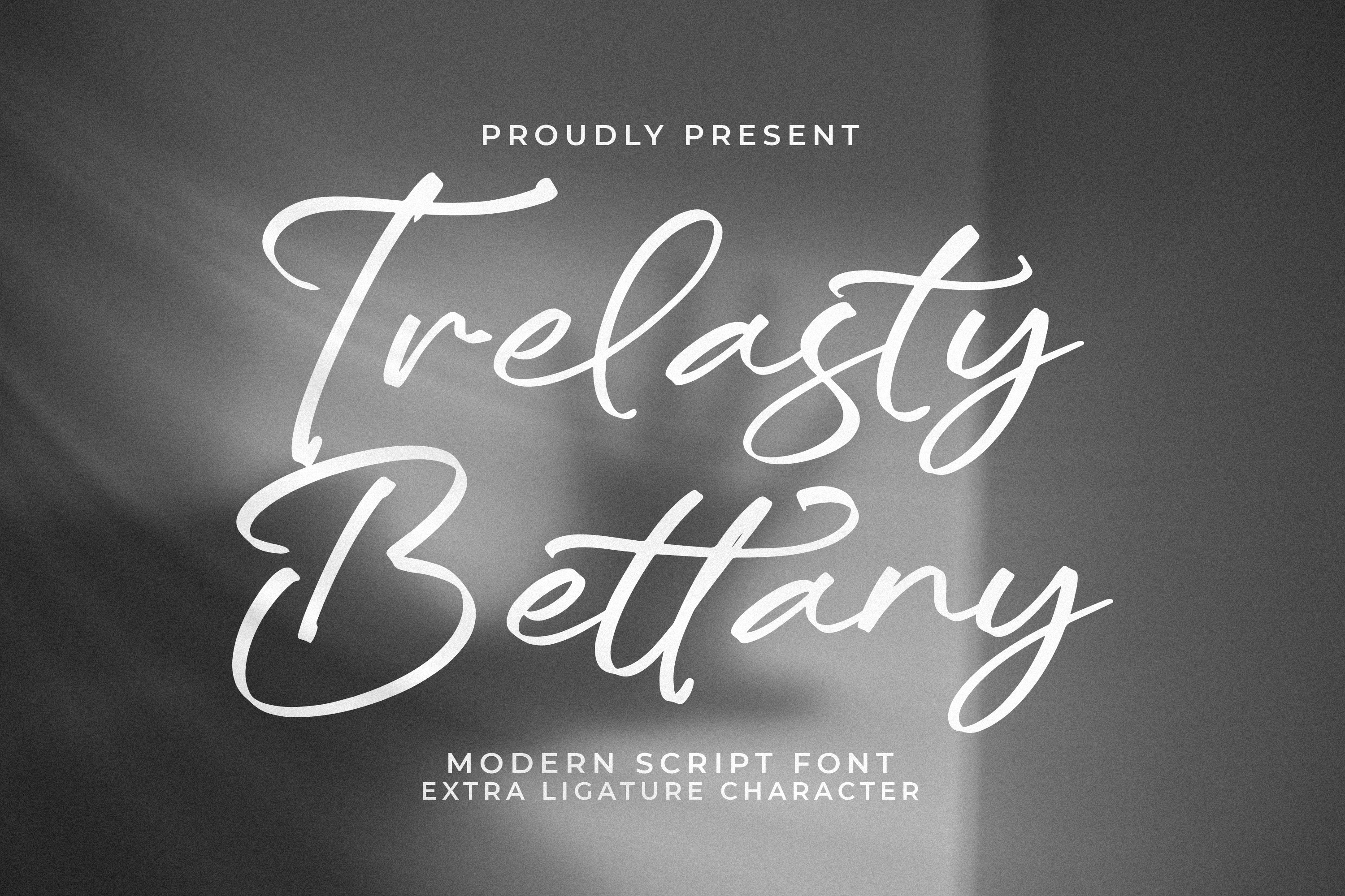 Trelasty Bettany Regular Font preview