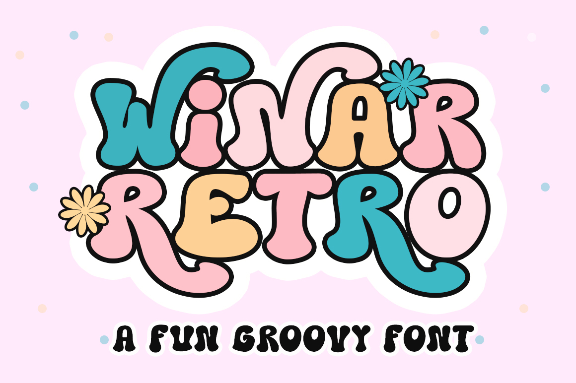 Winar Retro Font preview