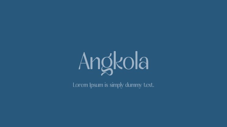Angkola Font preview