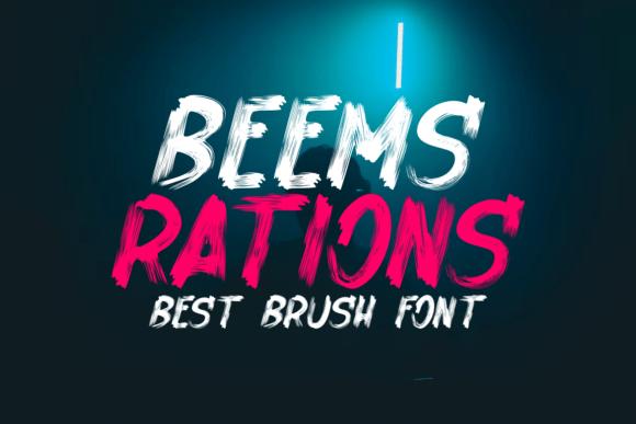 Beems Rations Font preview